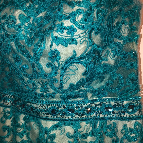 Clarisse Prom Dress 2810 Teal - Picture 4 of 4